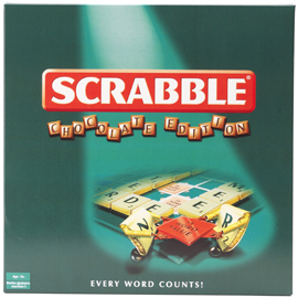 Scrabble chocolate