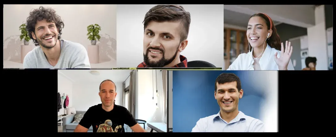 Participants on the Zoom call